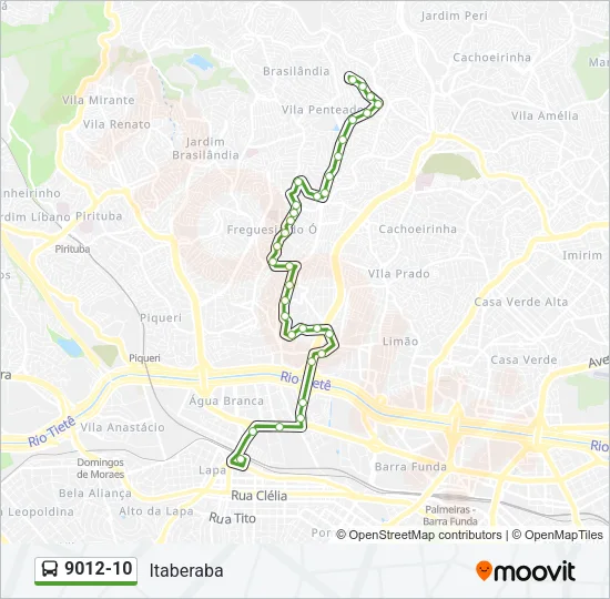 9012-10 Bus Line Map