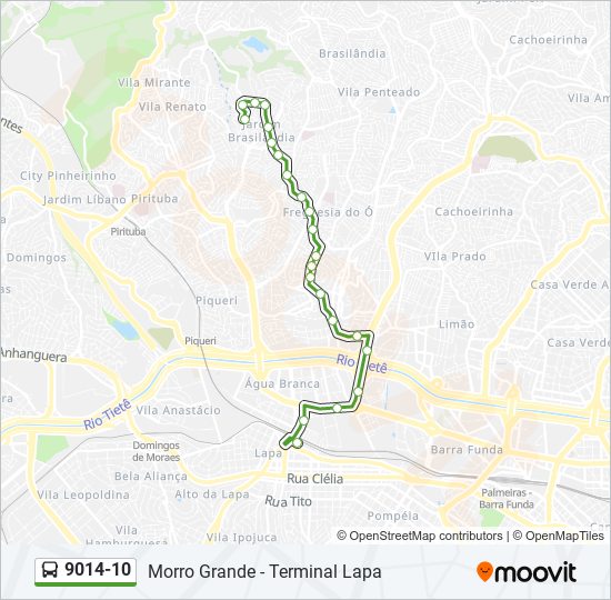 9014-10 bus Line Map