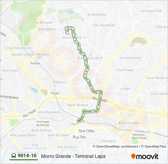 9014-10 Bus Line Map