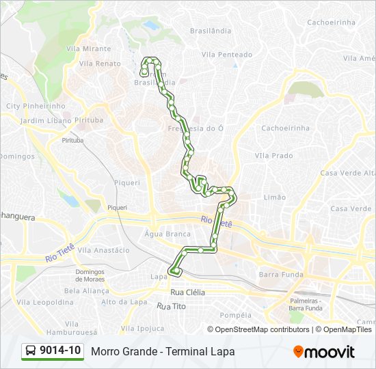 9014-10 bus Line Map