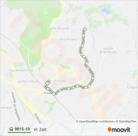 9015-10 Bus Line Map