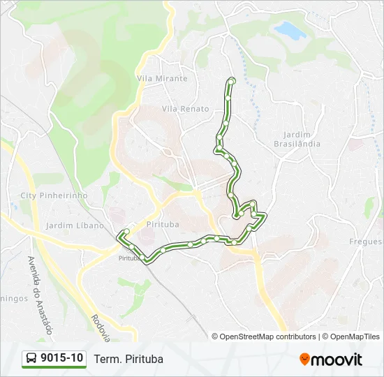 9015-10 Bus Line Map
