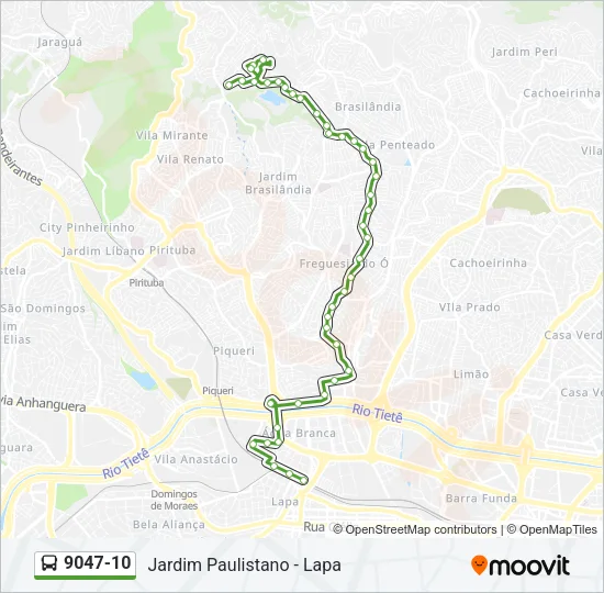 9047-10 Bus Line Map