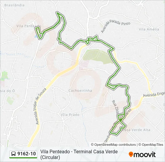 9162-10 Bus Line Map