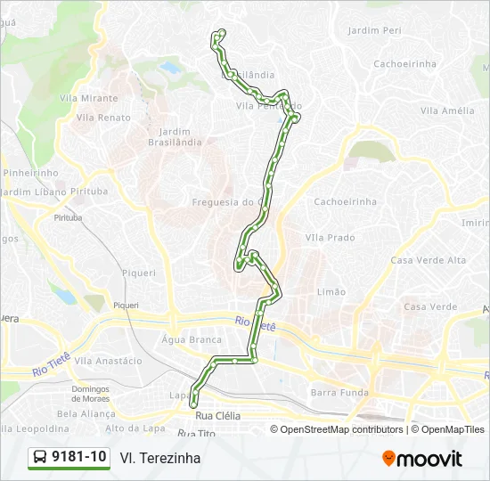 9181-10 Bus Line Map