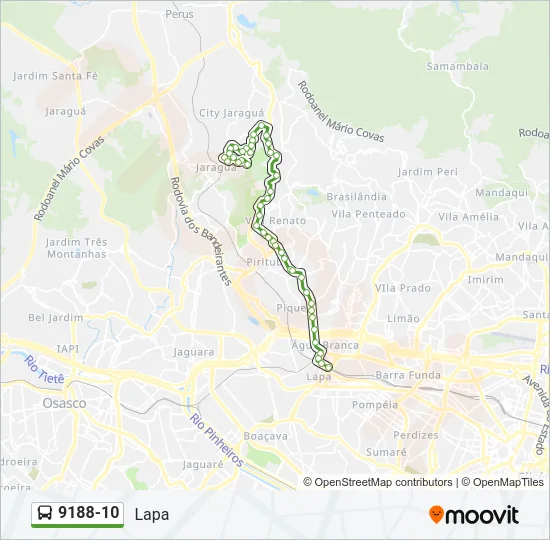 9188-10 Bus Line Map
