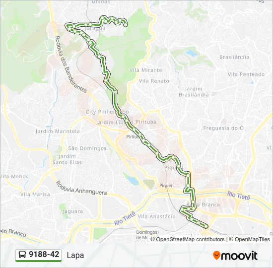 9188-42 Bus Line Map