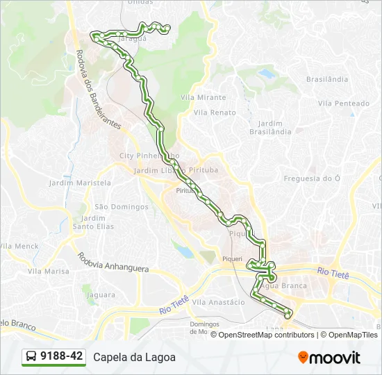 9188-42 Bus Line Map
