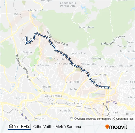 971R-42 Bus Line Map