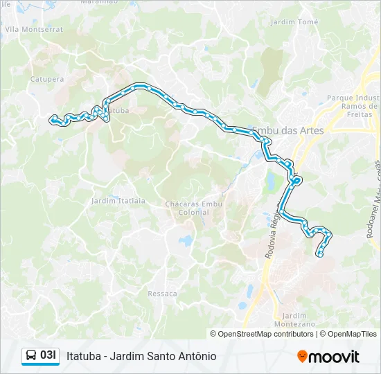 03I Bus Line Map