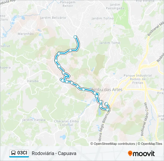 03CI Bus Line Map