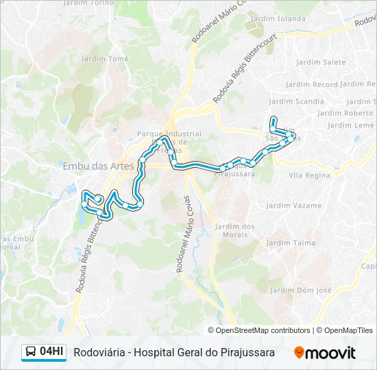04HI Bus Line Map