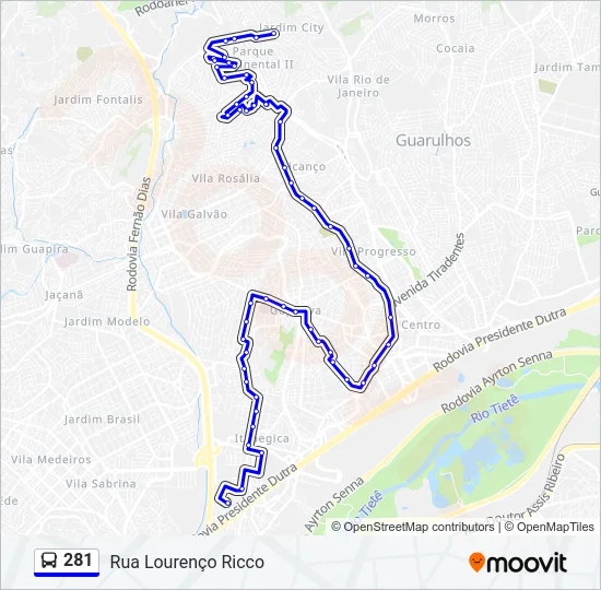 281  Line Map