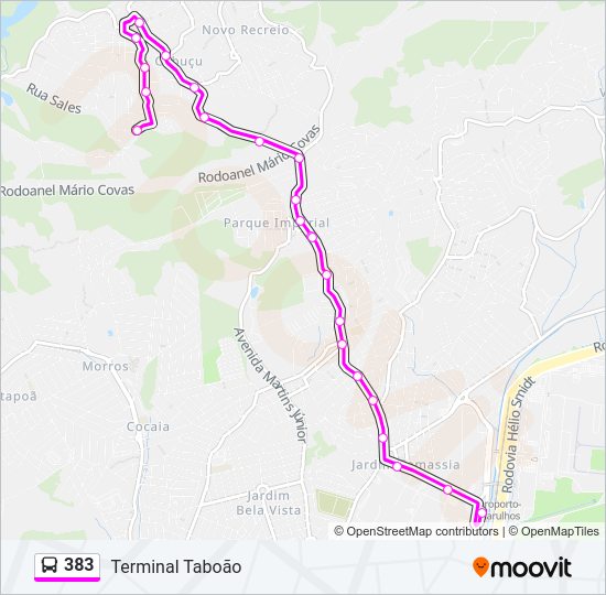 Mapa da linha 383 de 