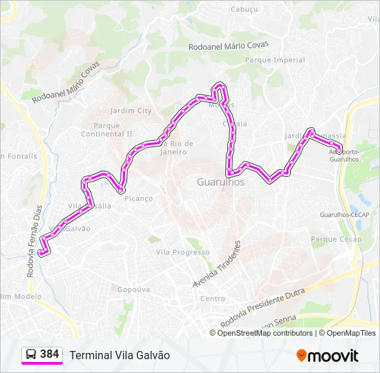 384  Line Map