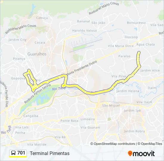 701  Line Map