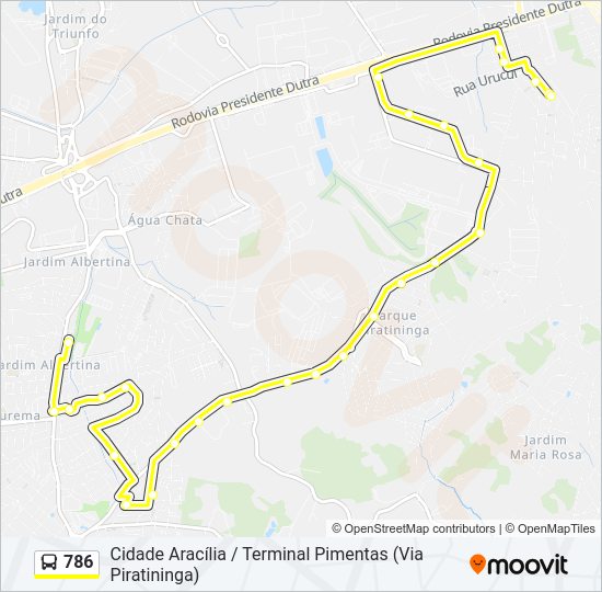 Mapa da linha 786 de 