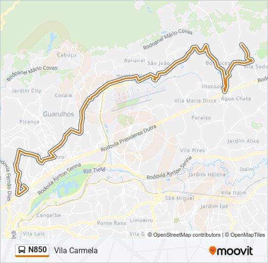 Rota da linha 162501: horários, paradas e mapas - Aguas Claras X Aeroporto  (C.A) (Atualizado)