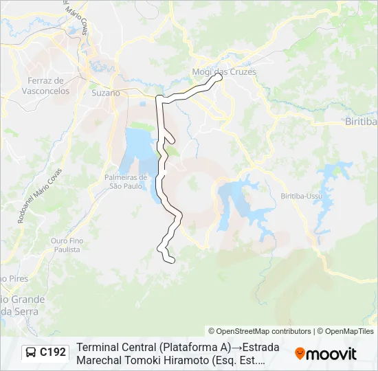 C192 Bus Line Map