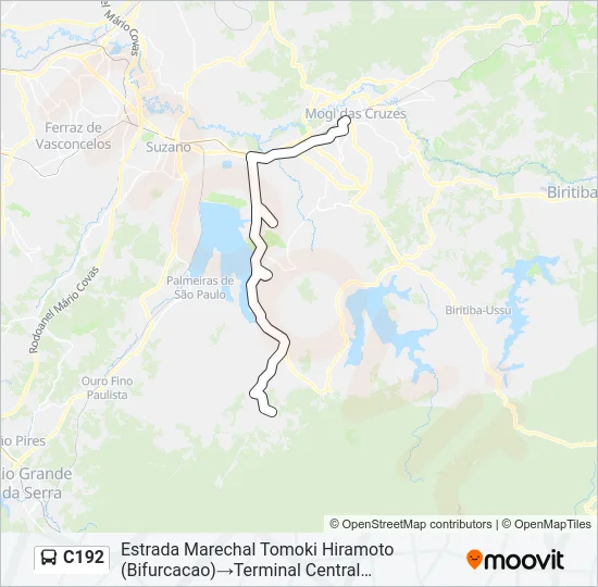 C192 Bus Line Map
