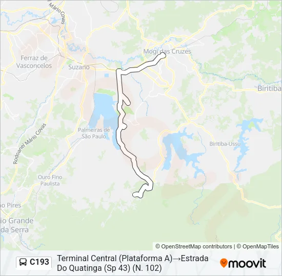 C193 Bus Line Map