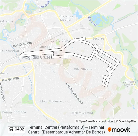 C402 Bus Line Map