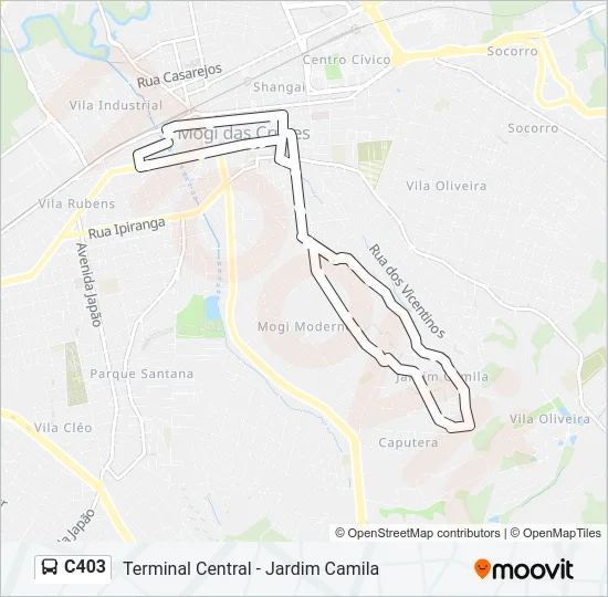 C403 Bus Line Map