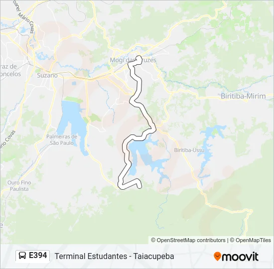 E394 Bus Line Map