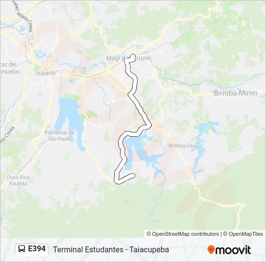 E394 Bus Line Map