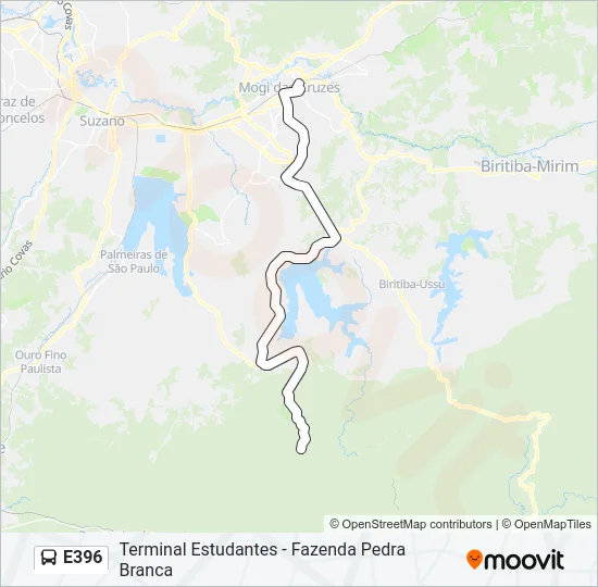 E396 Bus Line Map