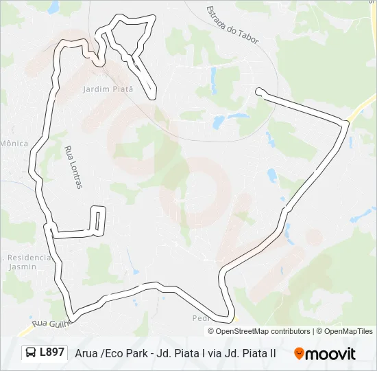 L897 Bus Line Map