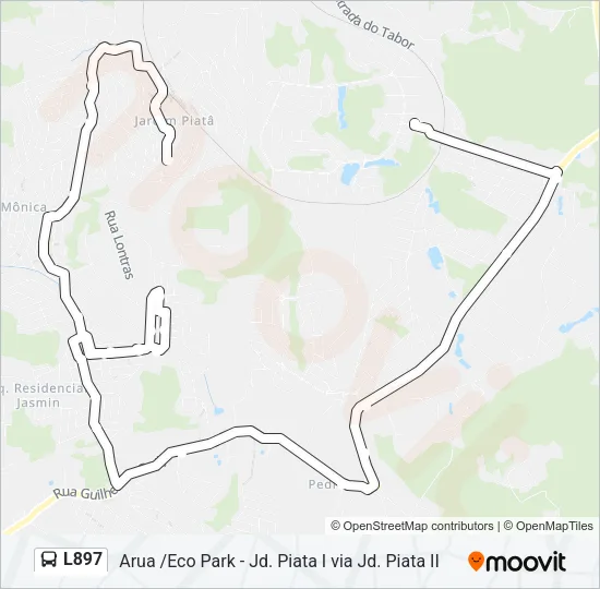 L897 Bus Line Map