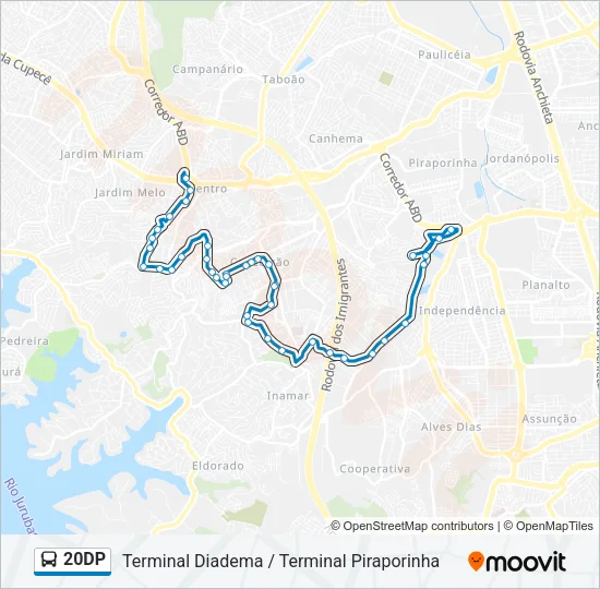 20DP Bus Line Map
