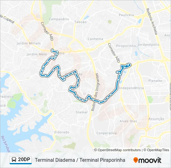 20DP Bus Line Map