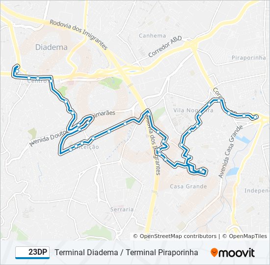 23DP bus Line Map