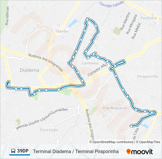 39DP Bus Line Map