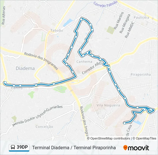 39DP Bus Line Map