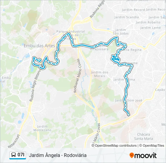 07I Bus Line Map