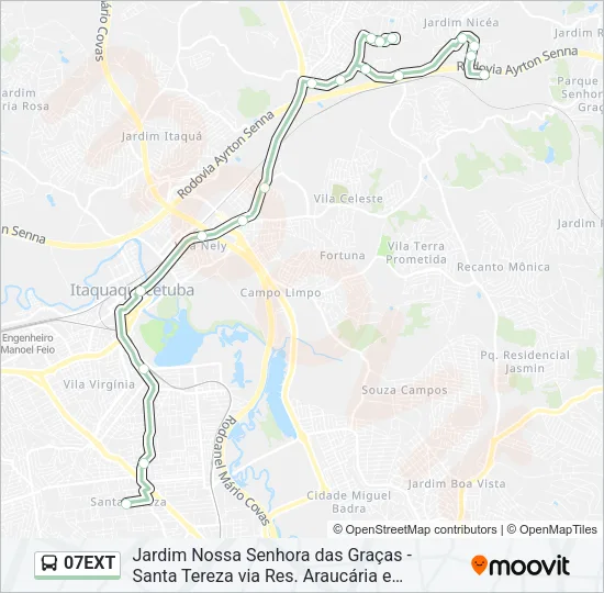 07EXT Bus Line Map