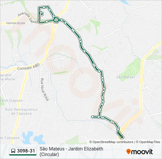 3098-31 Bus Line Map