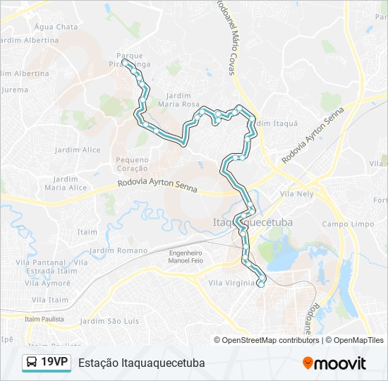 19VP bus Line Map