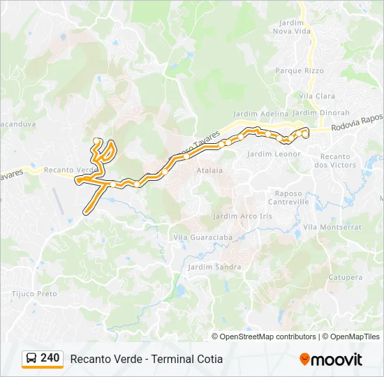 240 Bus Line Map