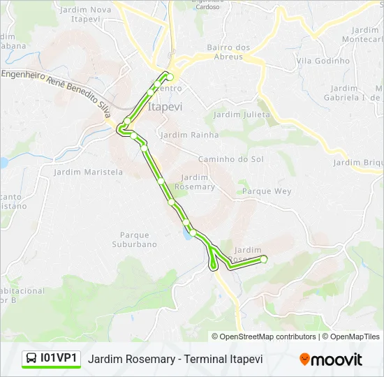 I01VP1 Bus Line Map