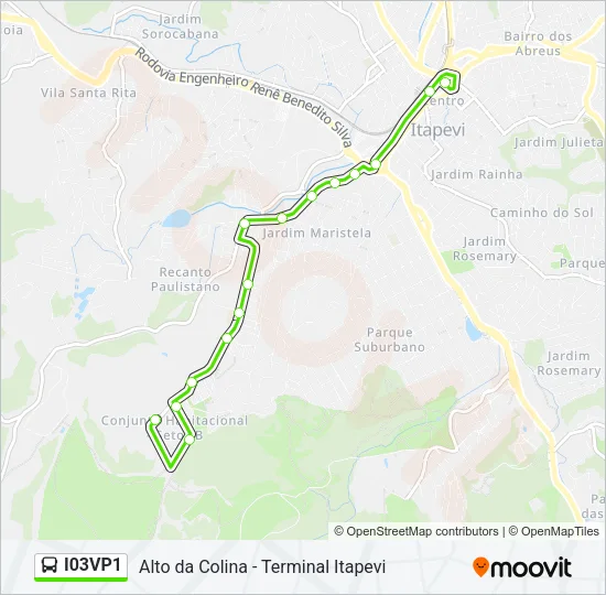 I03VP1 Bus Line Map