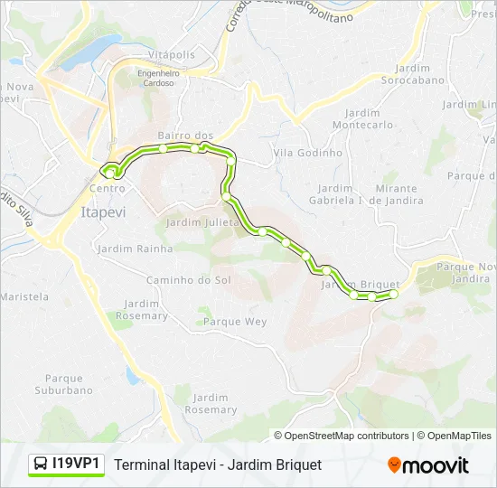 I19VP1 Bus Line Map