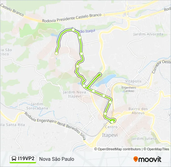 I19VP2 Bus Line Map