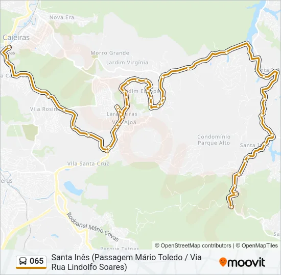065 Bus Line Map