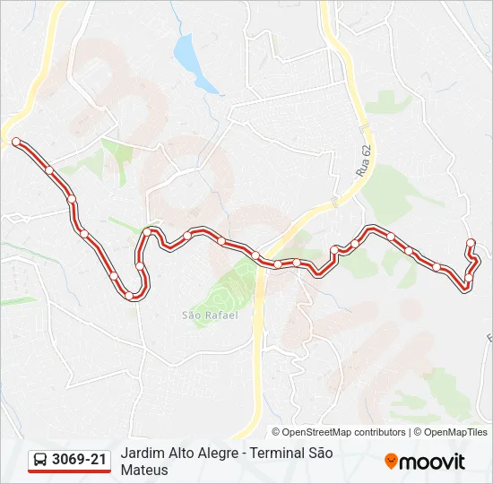 3069-21 Bus Line Map