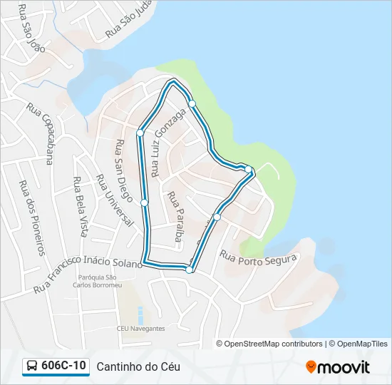 606C-10 Bus Line Map
