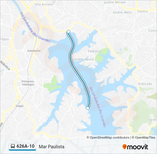 626A-10 Bus Line Map